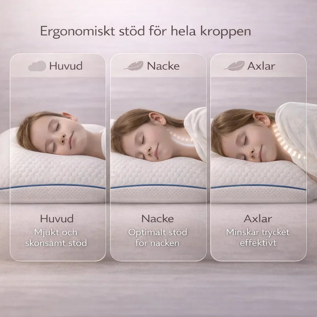 DrömNacke – Ergonomisk barnkudde för lugnare sömn
