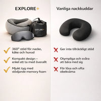 Explore+ – Bekväm vila på resan